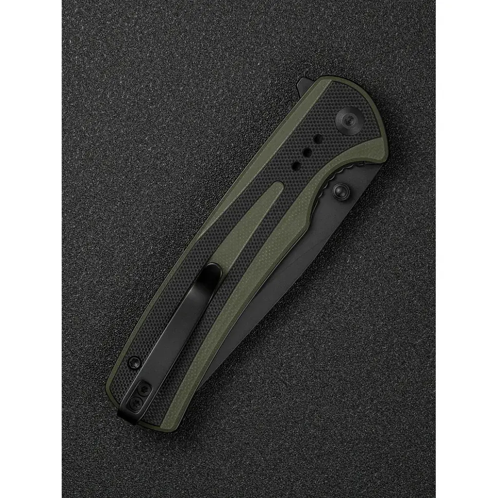 Ніж Sencut Regnator, Black/Green G10, Black Stonewash (S24057-2) - фото 12