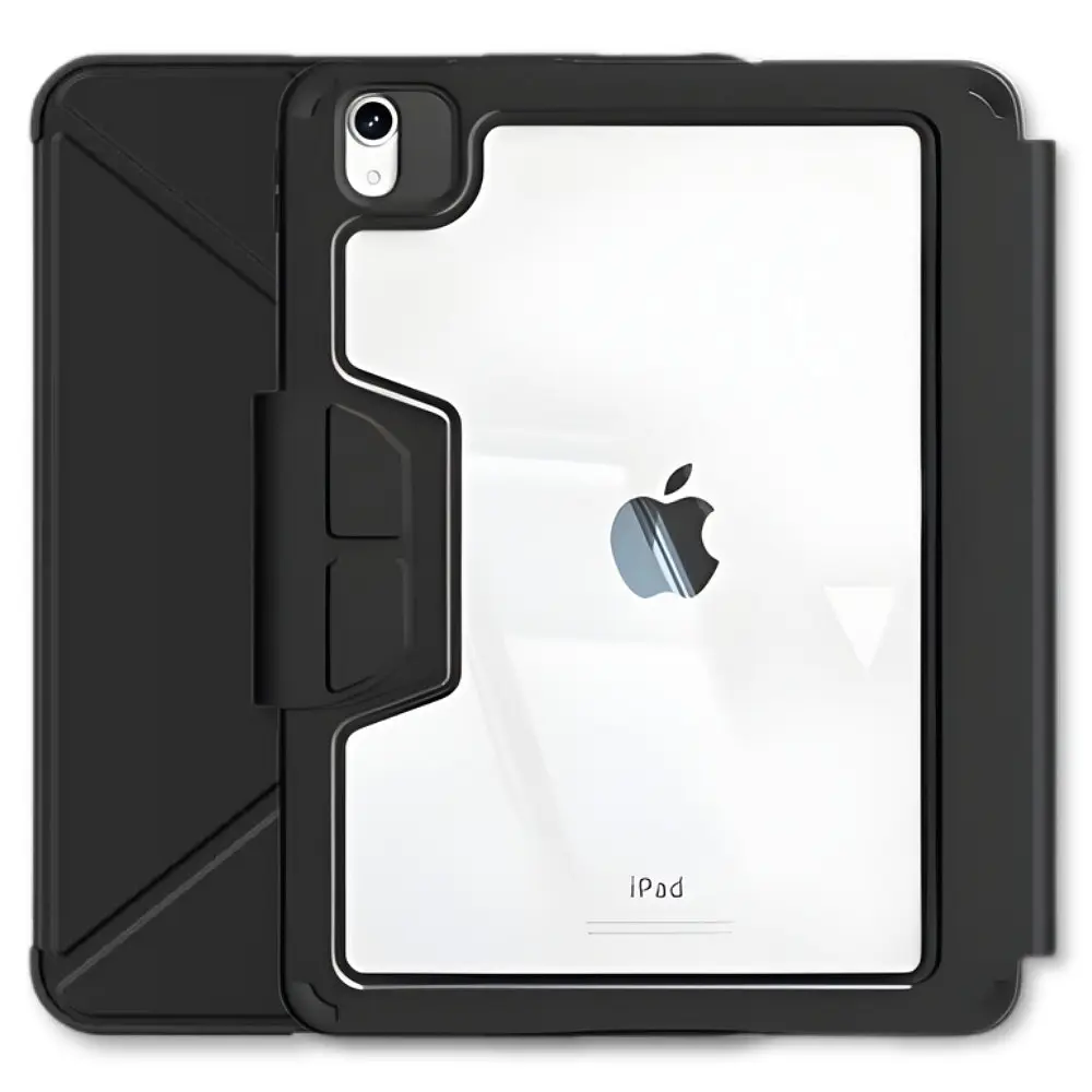 Чохол-книжка BeCover Rugged Прозорий з кріпленням Apple Pencil для Apple iPad Air (4/5) 2020/2022 10.9" Чорний (714967)