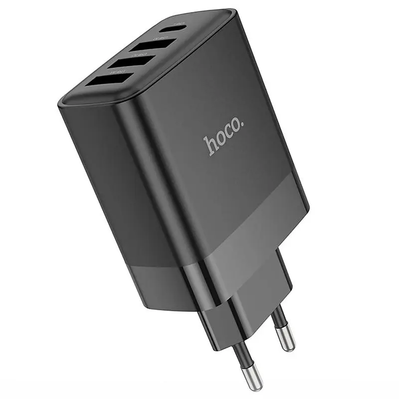 МЗП Hoco C127A Intelligent PD45W (3USB-A/1C) Black - фото 5