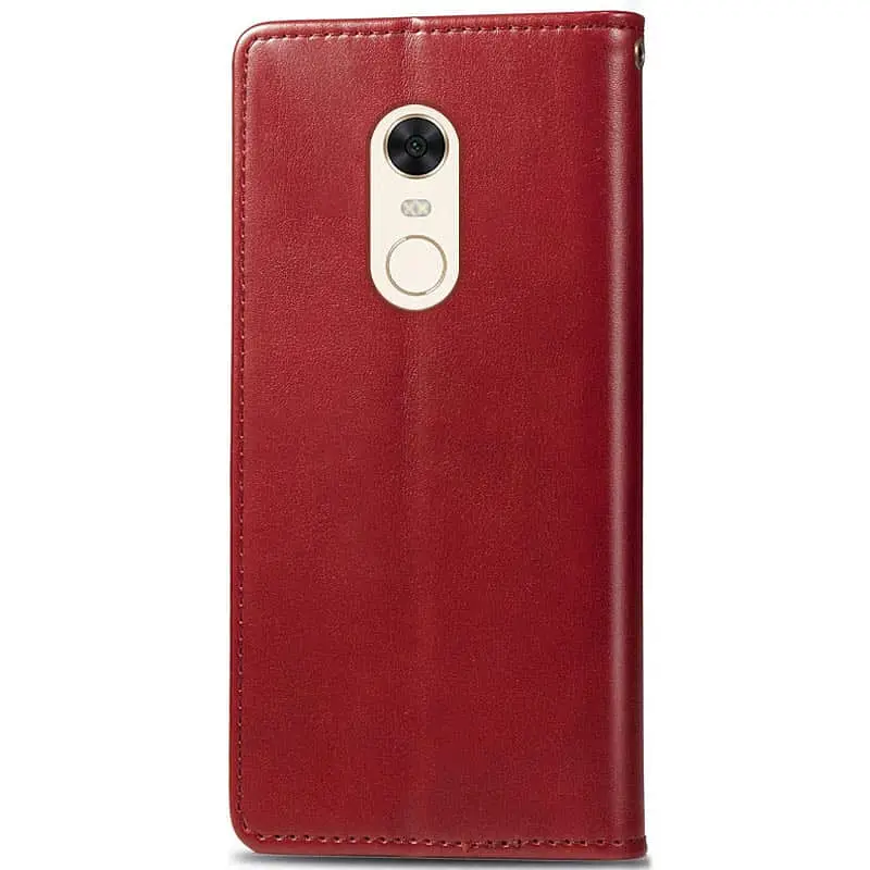 Кожаный чехол-книжка GETMAN Gallant (PU) для Xiaomi Redmi 5 Plus / Redmi Note 5 (Single Camera) Красный - фото 4