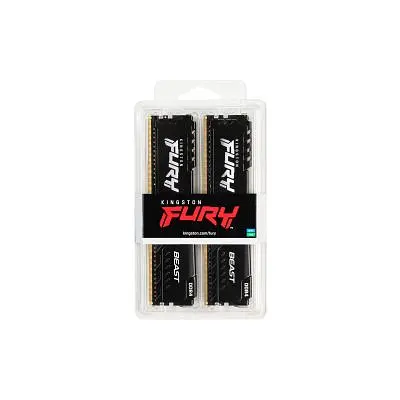 Модуль пам'яті для комп'ютера DDR4 32GB (2x16GB) 3600 MHz Fury Beast Black Kingston Fury (ex.HyperX) (KF436C18BBK2/32) - фото 5
