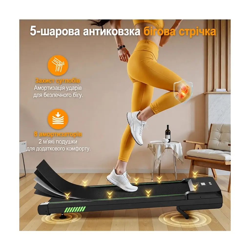 Бігова доріжка Akluer TW140L Walking Treadmill з автоматичним нахилом (TW140L) - фото 5