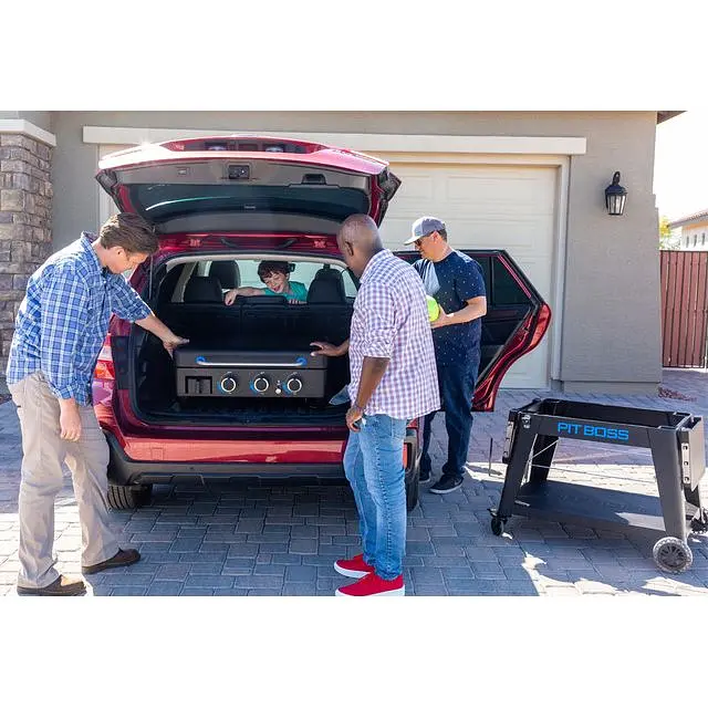 Портативный газовый гриль-планча Pit Boss Ultimate на 3 горелки, съемный, со столом (10810) - фото 6