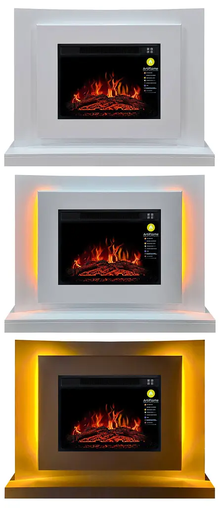 Каминокомплект ArtiFlame LUCCA AF23S Белый Бьянко - фото 2