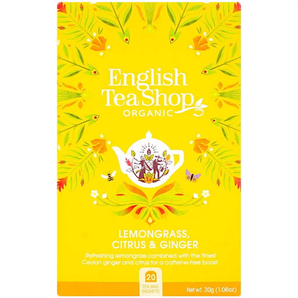 Чай трав`яний English Tea Shop лемонграс-імбир-цитрус органічний 30 г (20 шт. х 1.5 г) (572221) - фото 2