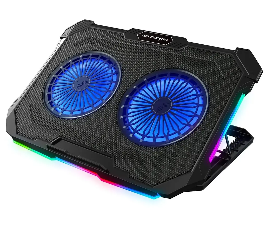 Охолоджувальна підставка для ноутбука 15,6-17,3 дюймів Ice Coorel F8 RGB