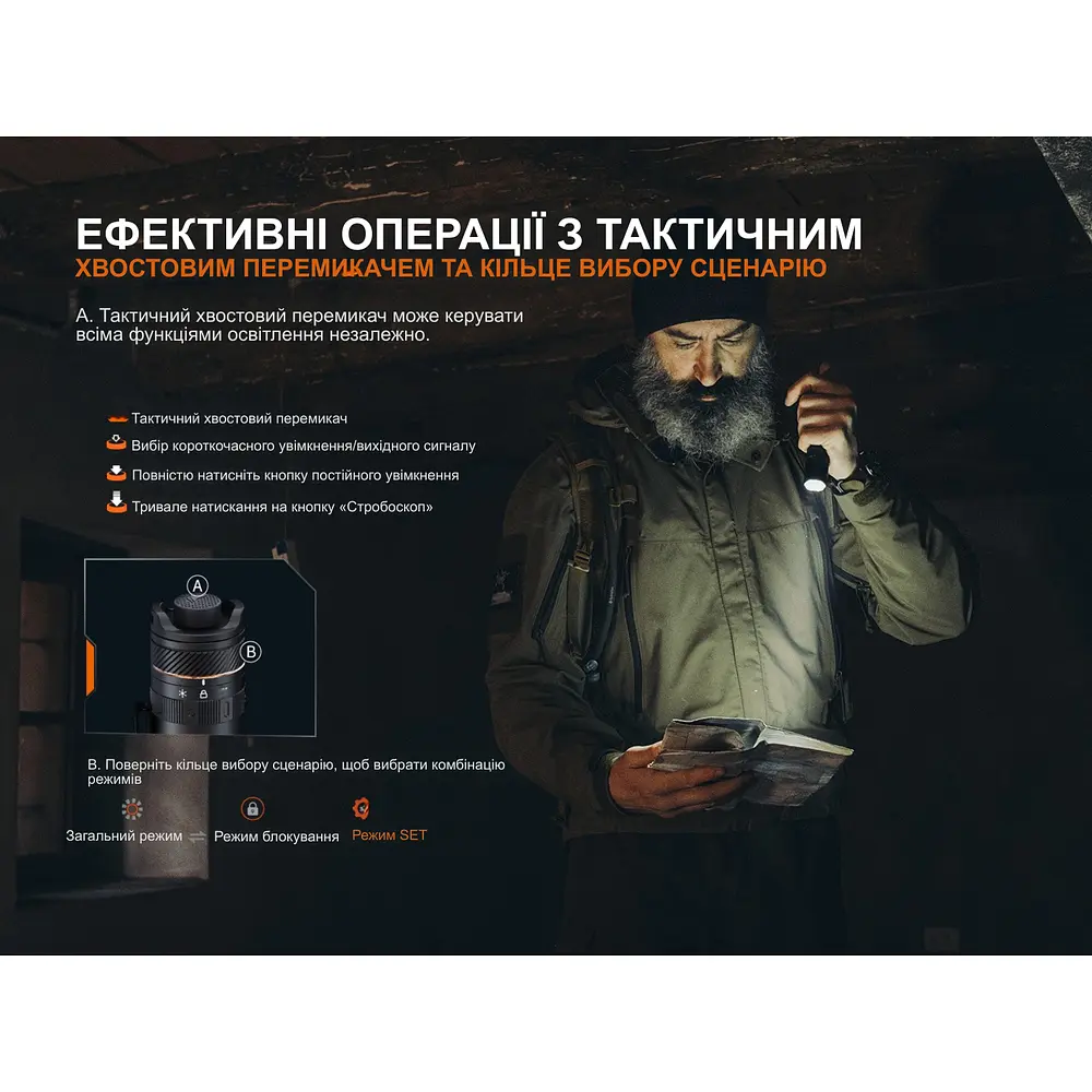 Ліхтар тактичний Fenix PD45R ACE - фото 8