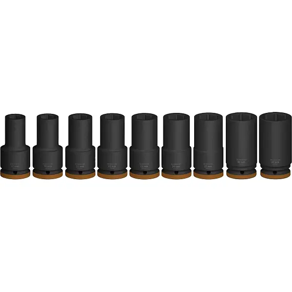 Набор ударных торцевых головок Deep 3/4 9 шт Bosch hoz0012701 - фото 3