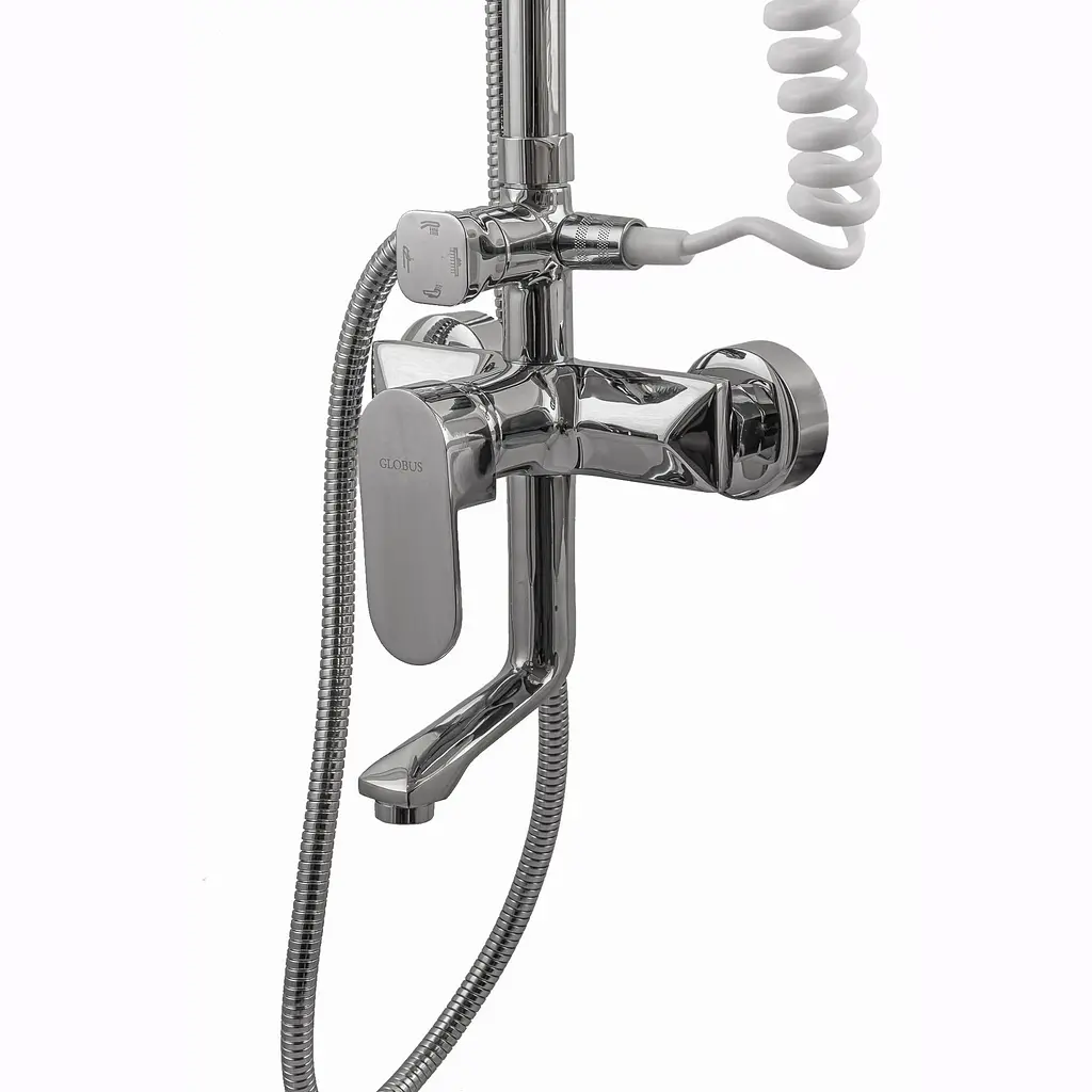 Душевая система Globus Lux DS-006A, Хром - фото 4