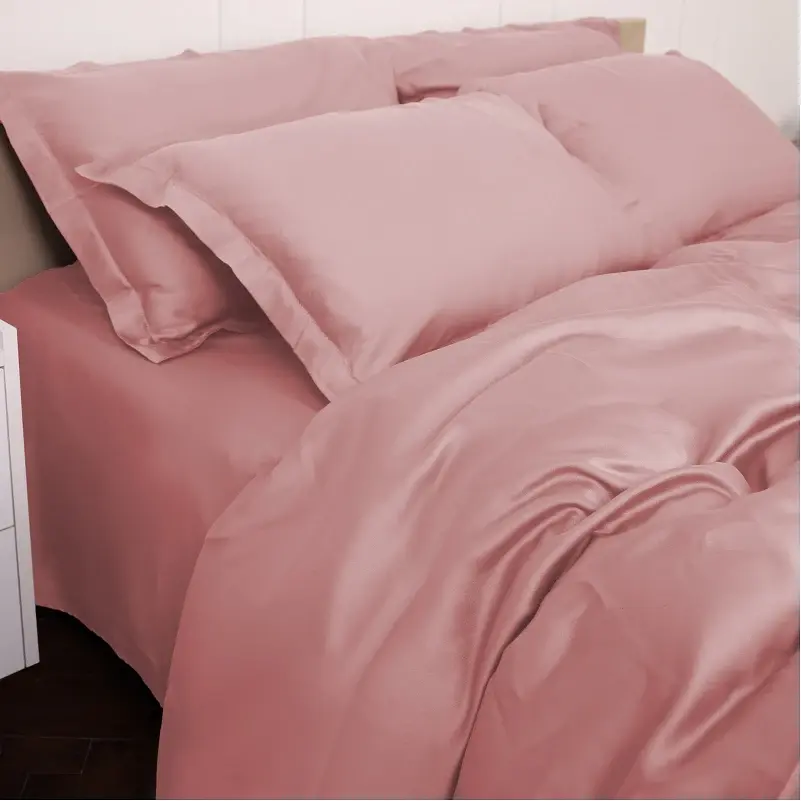 Комплект постільної білизни MirSon Tencel №02 Pink 220х240 (2200009368578) - фото 6