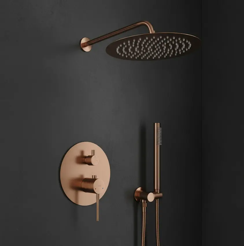 Душова система прихованого монтажу Rea Foss Clif + BOX brushed copper REA-P5649 - фото 2