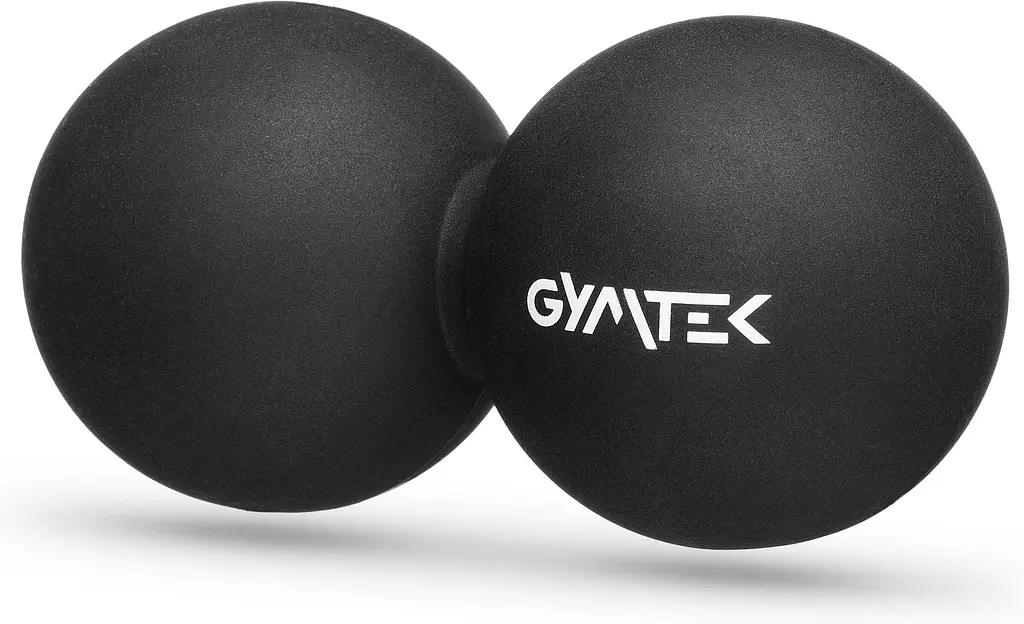 Масажний м'яч Gymtek 63 мм подвійний чорний - фото 6