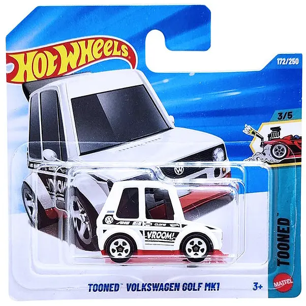 Базова машинка Hot Wheels Tooned Volkswagen Golf MK1 біла (5785) JJK16 - фото 2