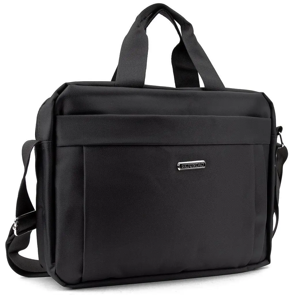 Сумка-портфель чоловіча текстильна для ноутбука 13'' та документів Tiding Bag M56-3813A чорна