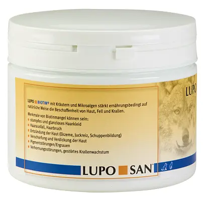 Добавка для догляду за шерстю та шкірою Luposan Biotin Tabletten 400 г - фото 3
