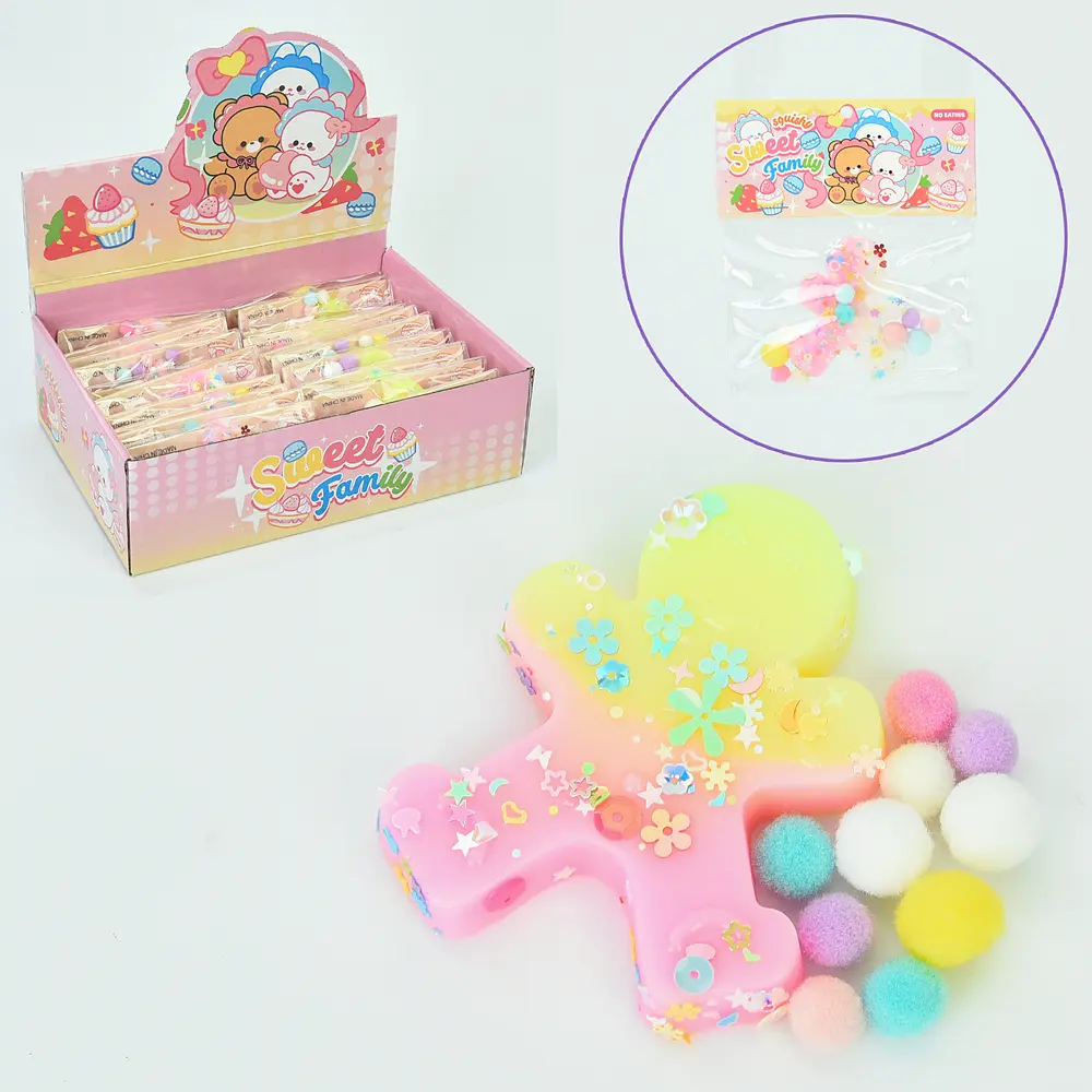Игрушка Фигурка, 7.5 см, антистресс, мишура, 2 цвета, 28.5x20x8.5 см - фото 2