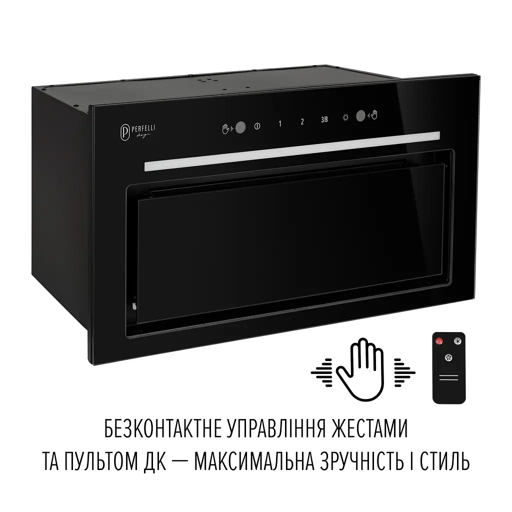 Витяжка повновбудована PERFELLI DESIGN FILINI 5 NERO SILENZIO - фото 6