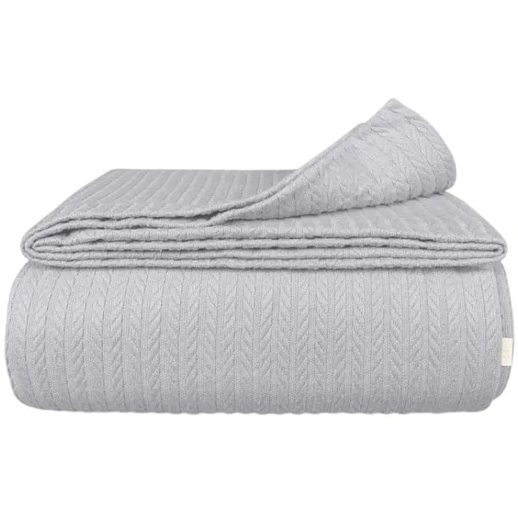 Плед покривало Cosas Smoky Knitted Braid 240х260 см косичка (Blanket_09Smoky_KnittedBraid_240x260)