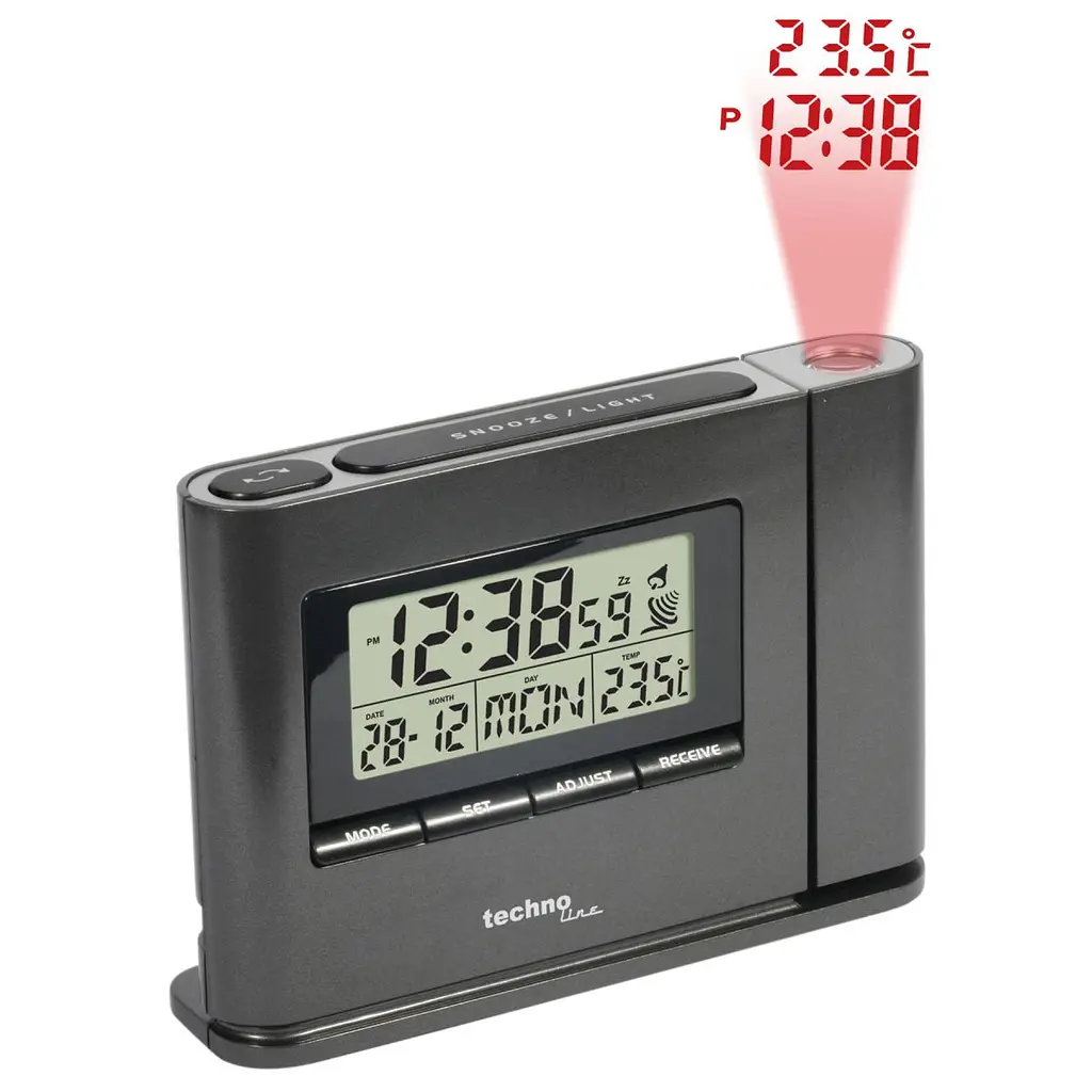 Годинник проекційний Technoline WT519 Anthracite (WT519) - фото 6
