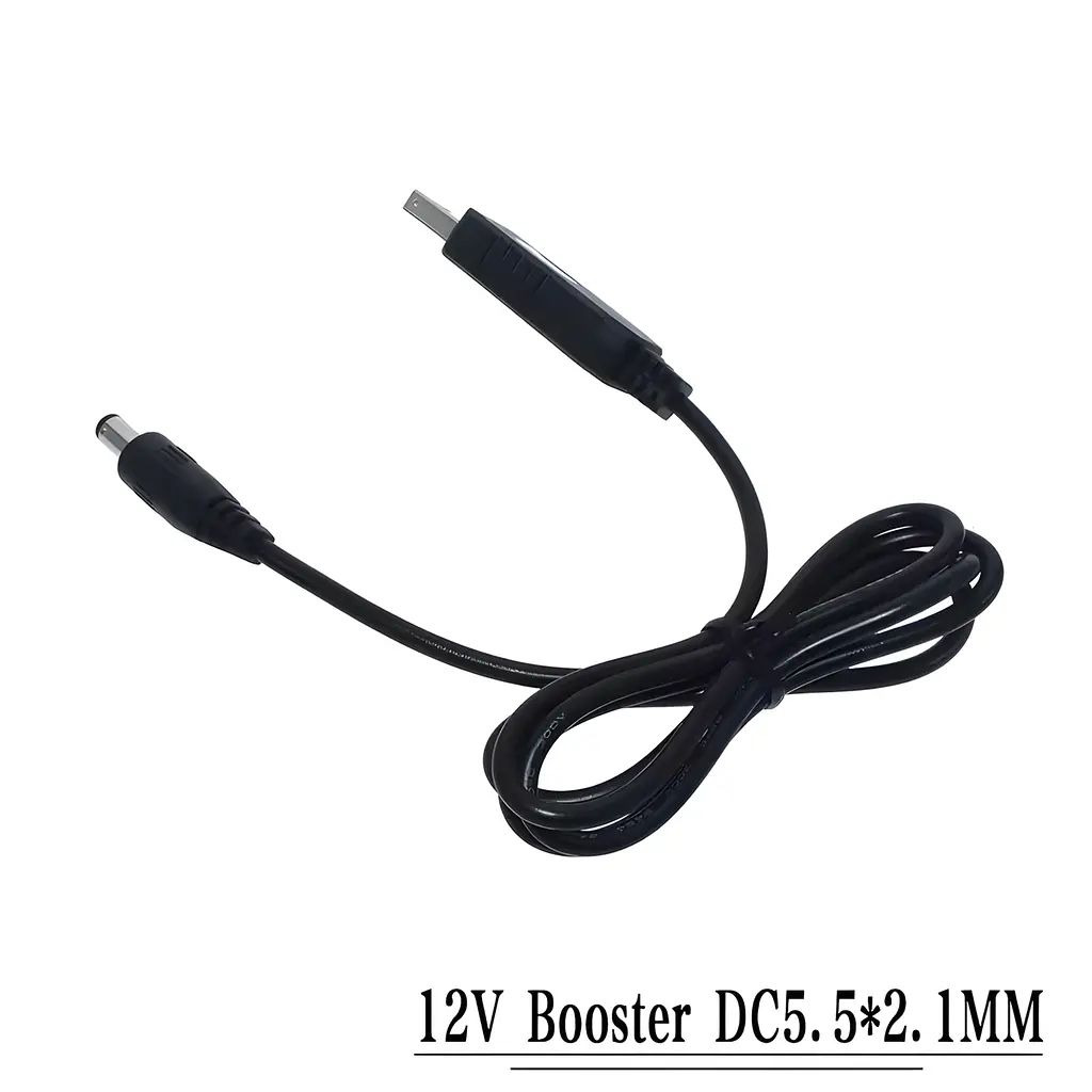 USB-кабель із підвищенням напруги з 5V до 12V, роз'єм 2.1 x 5.5 мм, для живлення роутера від powerbank - фото 2