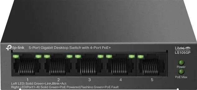 Комутатор мережевий TP-Link LS105GP