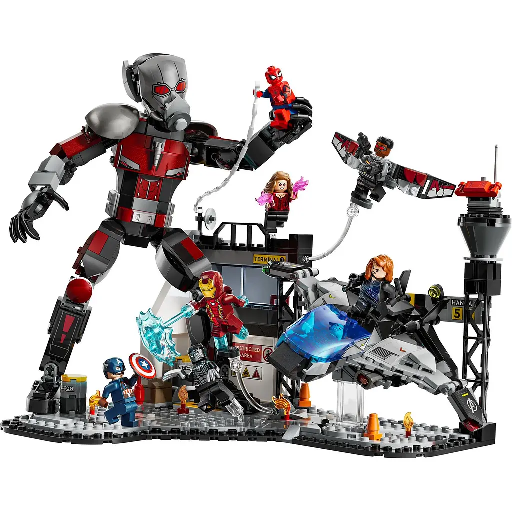 Конструктор LEGO Marvel Первый мститель: Противостояние Приключенческая битва, 736 деталей (76314) - фото 2
