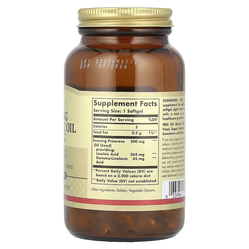 Олія Примули Вечірньої Evening Primrose Oil 500 мг - 180 софтгель - фото 2