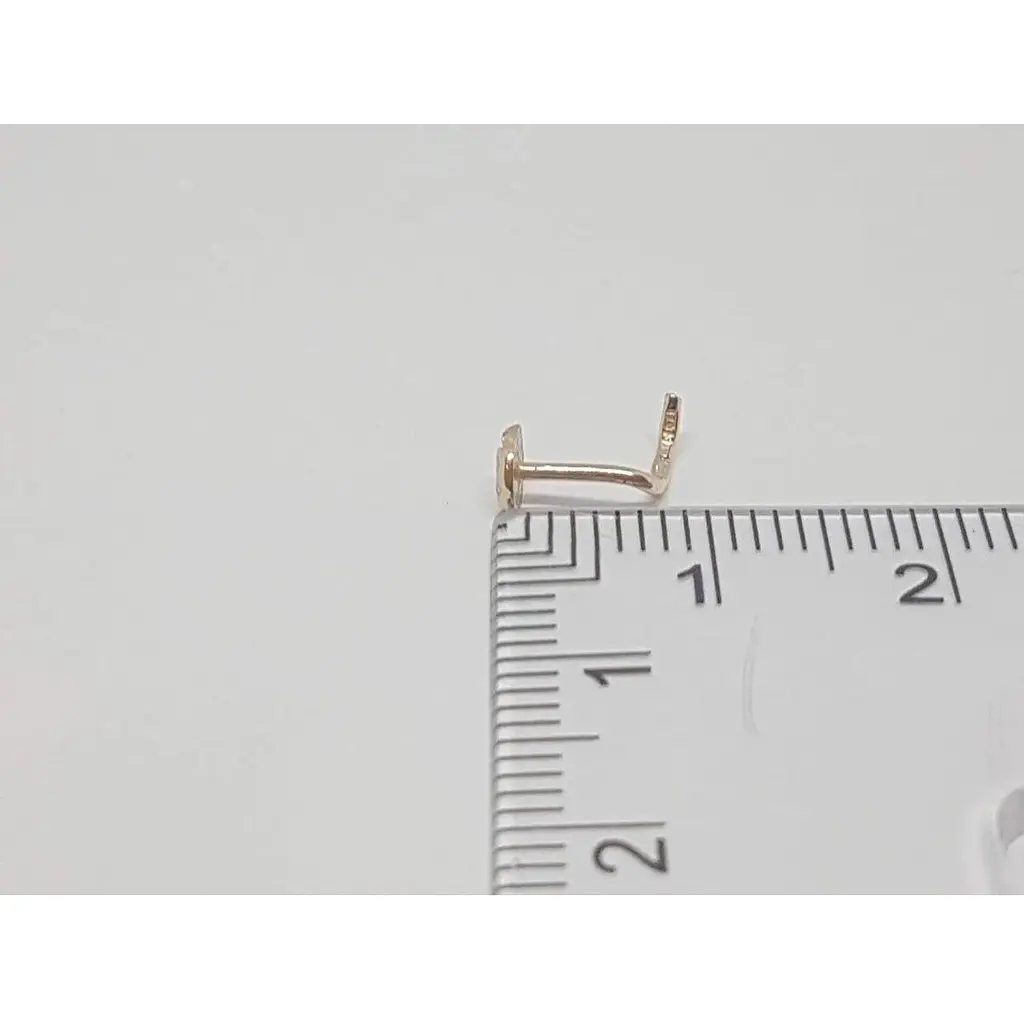 Золотая серьга-пирсинг в нос Dear. 1008 - фото 4