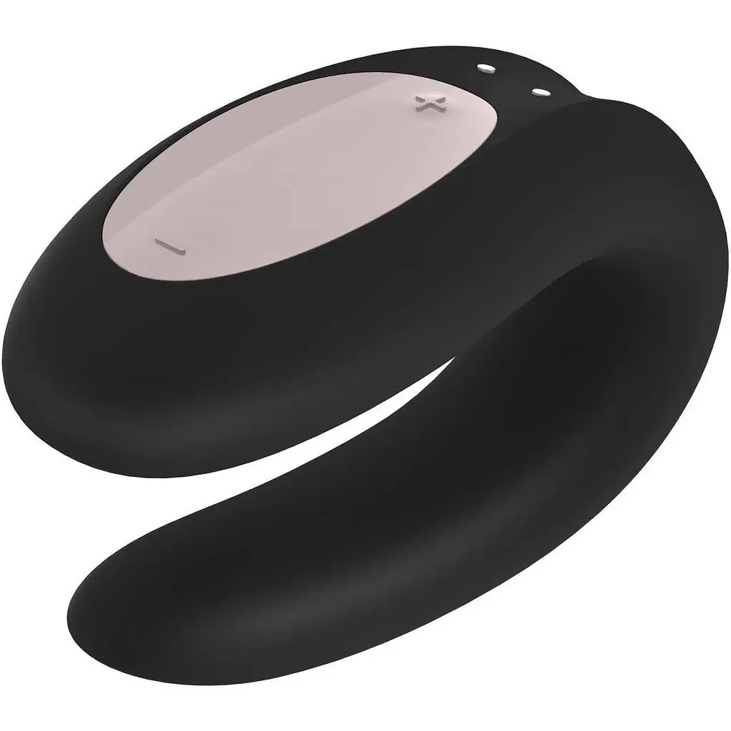 Смарт-вибратор для пар Satisfyer Double Joy с широким клиторальным стимулятором Чорный - фото 5