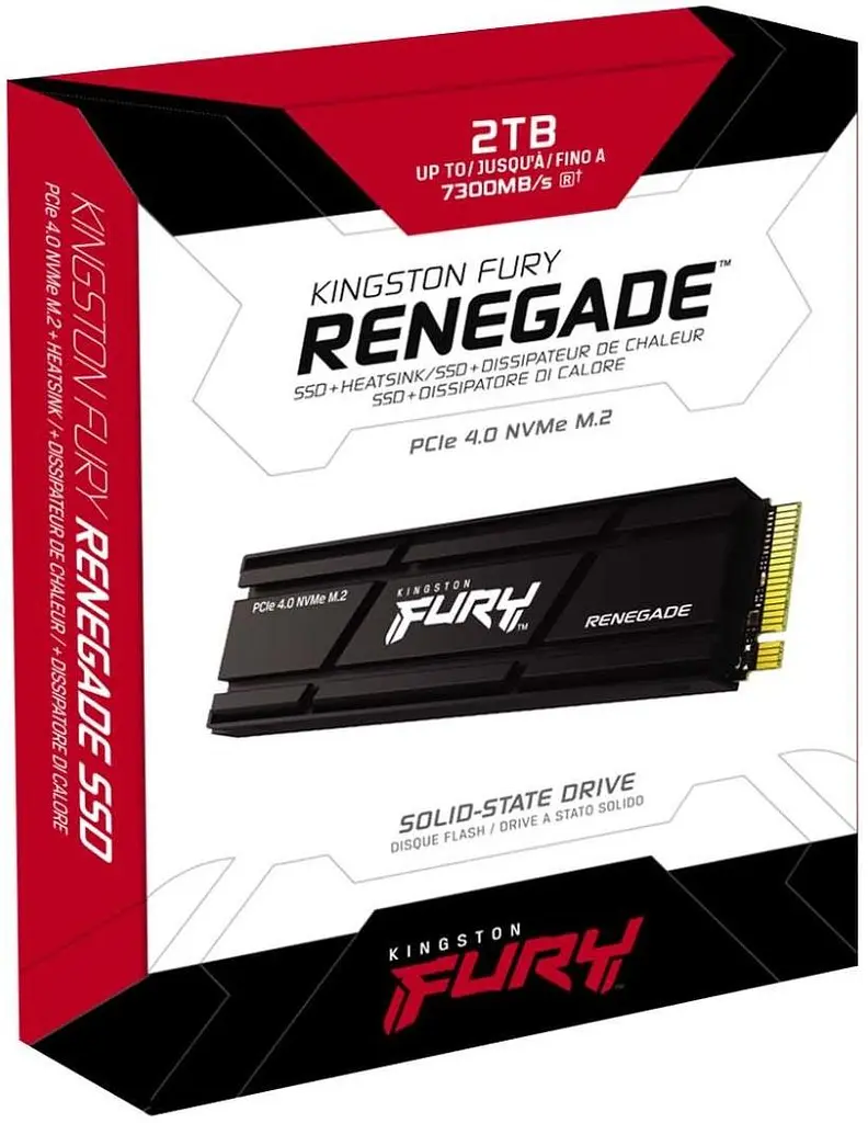 SSD накопичувач Kingston M.2 2TB PCIe 4.0 Fury Renegade + радіатор - фото 3