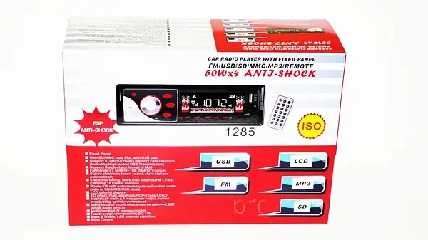 Автомагнитола с индикаторным дисплеем LED с анимацией с отображением диапазона, частоты, номера трека XPRO 1285 ISO MP3 FM USB microSD-карта черная (lp-90995_446) - фото 10