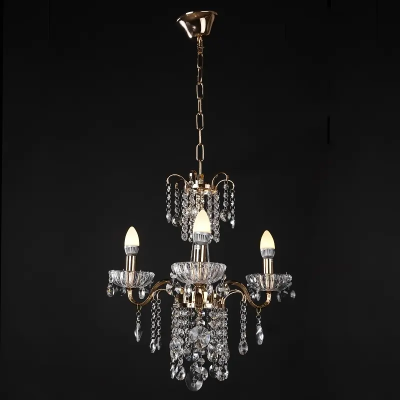 Люстра свеча Brille подвесная хрустальная E14 40W G (BCL-380S/3) - фото 6