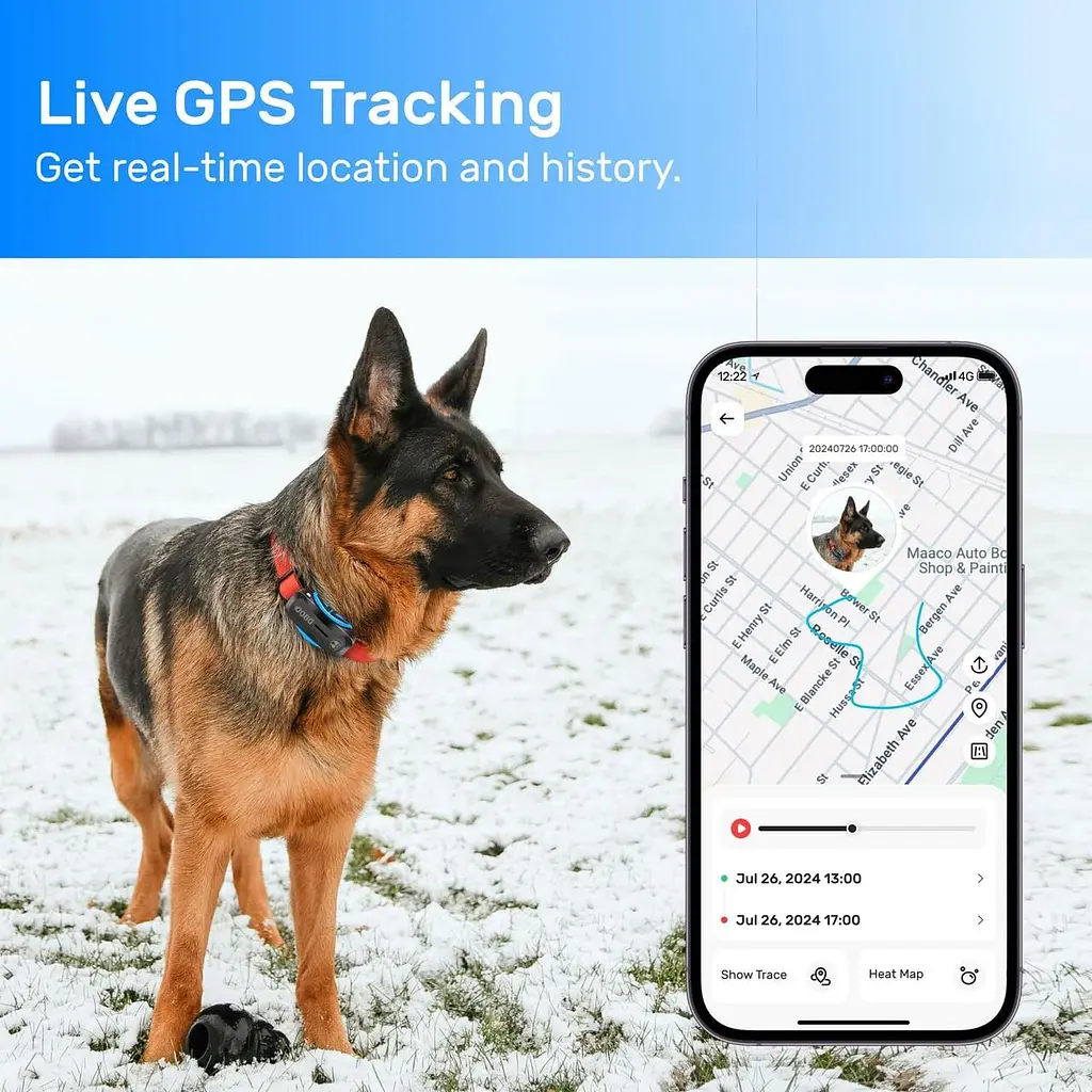 GPS трекер для собак DBDD із геозоною, контролем активності та відстеженням місцезнаходження - фото 9