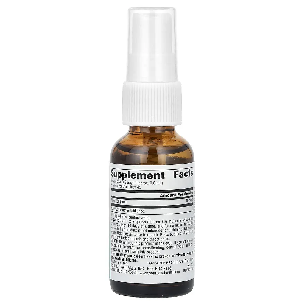 Ультраколоїдне срібло Source Naturals Ultra Colloidal Silver Spray 29.57 мл - фото 2