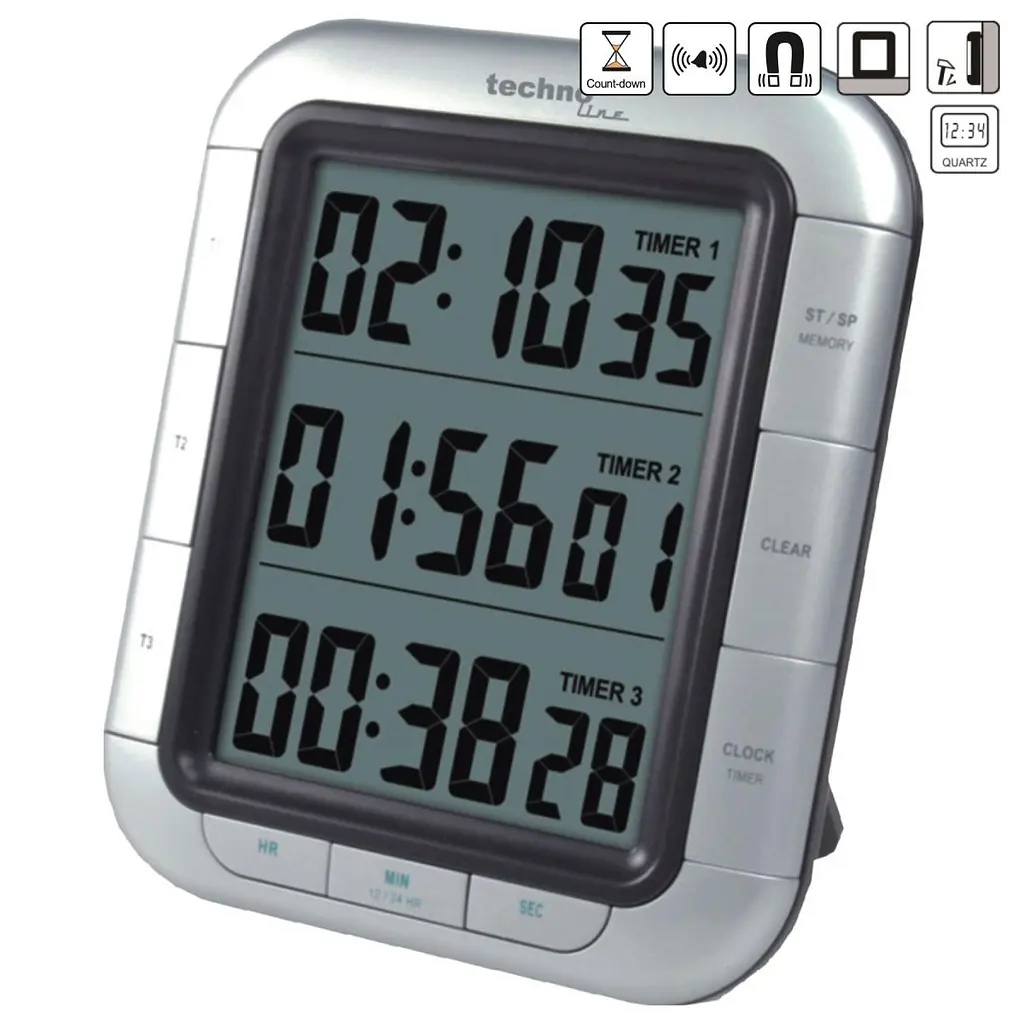Таймер кухонний Technoline KT300 Magnetic Silver (KT300) - фото 3