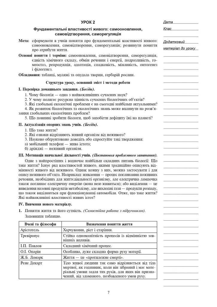 Вивчення біології. 10 клас. Конспекти уроків - фото 8
