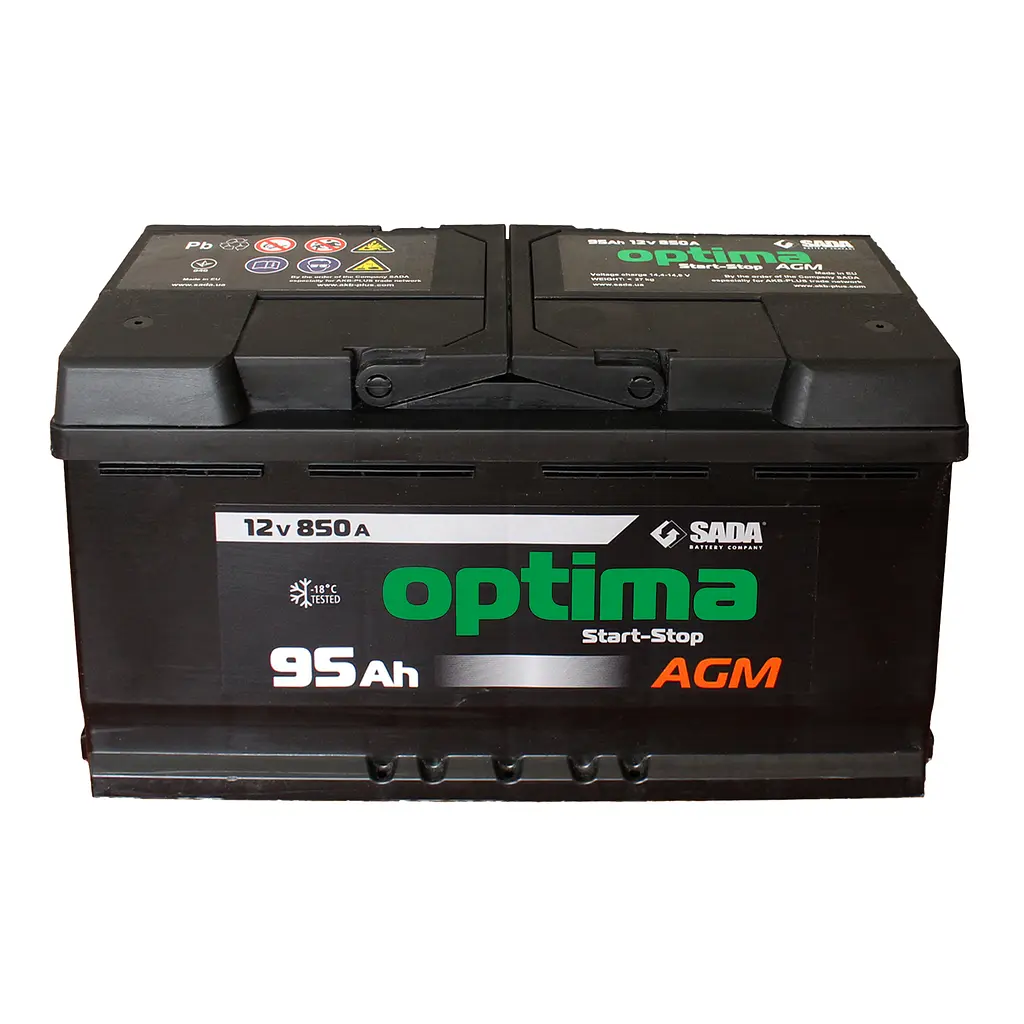 Автомобильный аккумулятор Optima AGM 6СТ-95 12В 95Ач 850А - фото 2