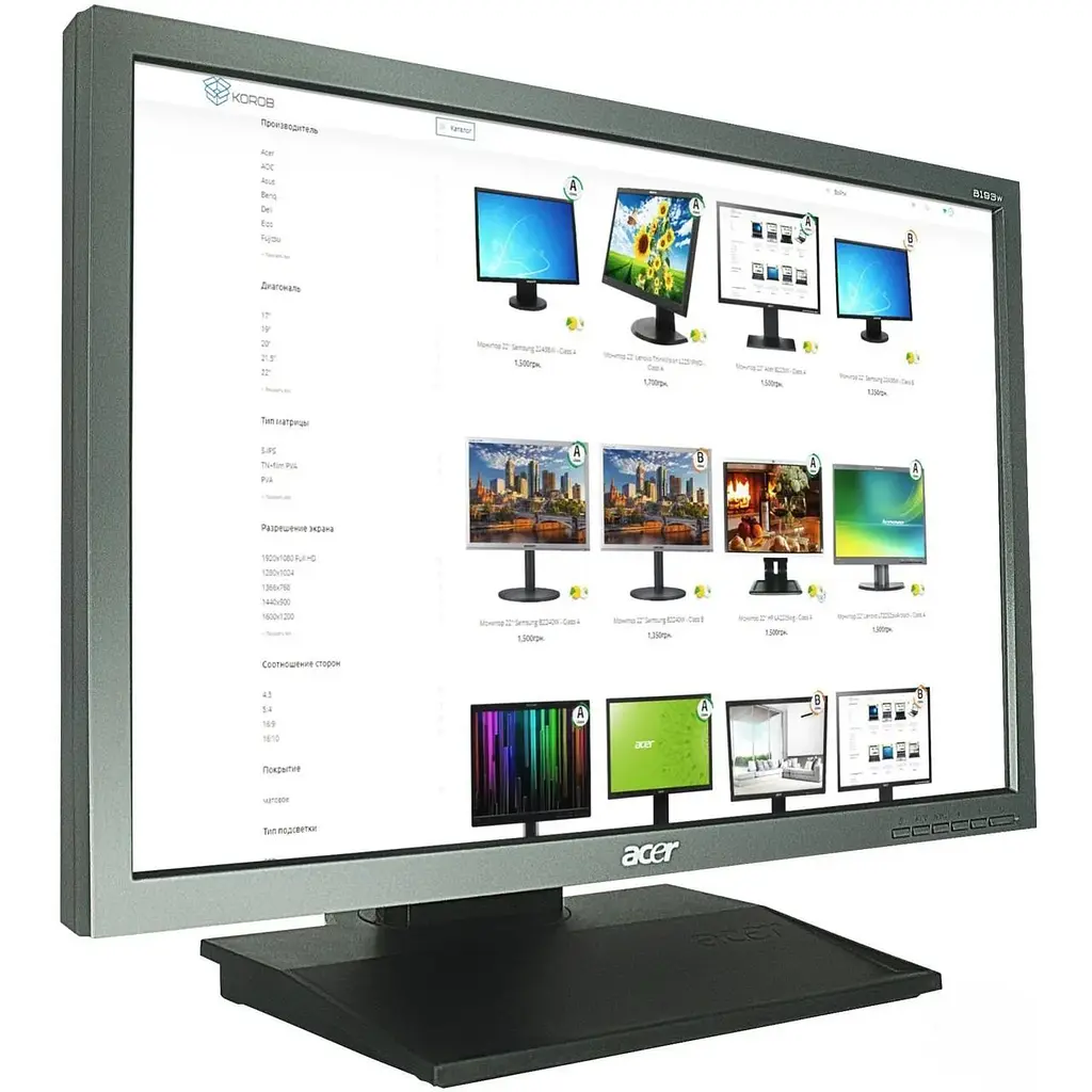 Монітор 19" Acer B193W - Class B "Б/В" - фото 2