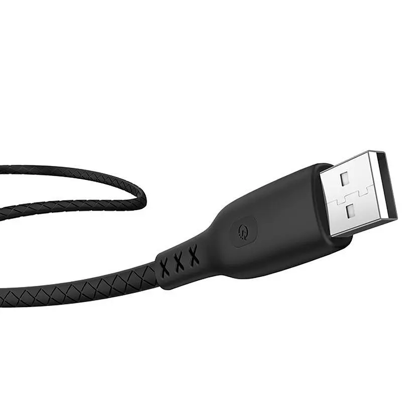 USB Cable Hoco S6 Sentinel Lightning Black 1m (with display) - фото 4