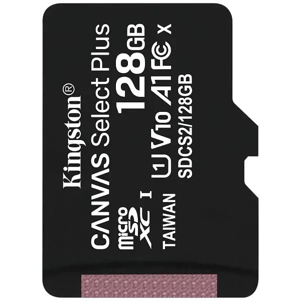 Карта пам'яті Kingston microSDXC 128GB Canvas Select Plus A1 C10 [SDCS2/128GBSP] [54402] - фото 1
