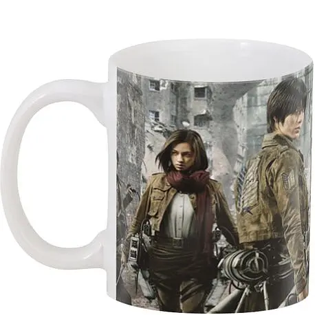 Кружка GeekLand Атака Титанов Attack on Titan кадр фильм AT.02.42 330 мл белая - фото 3