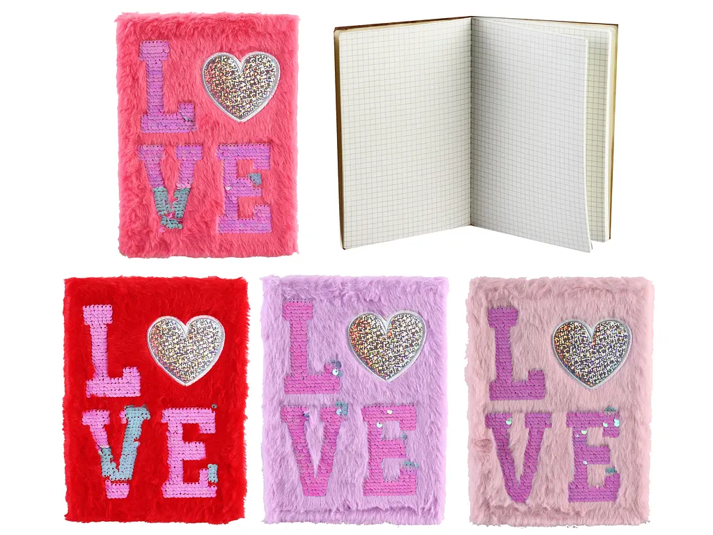 Блокнот пухнастий Love, А5, 80 аркушів, 80 г/м² (В асортименті) - фото 2