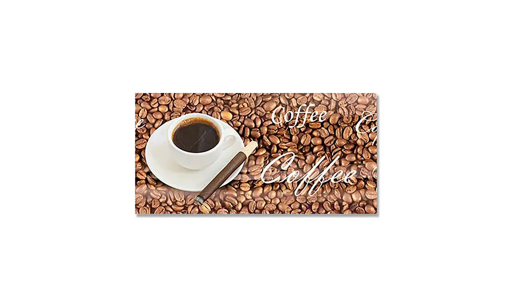 Вінілова наклейка на стіл Кава Coffee самоклейка зерна чашки Коричневий 65х120 см Happy Pocket Z181345 - фото 3