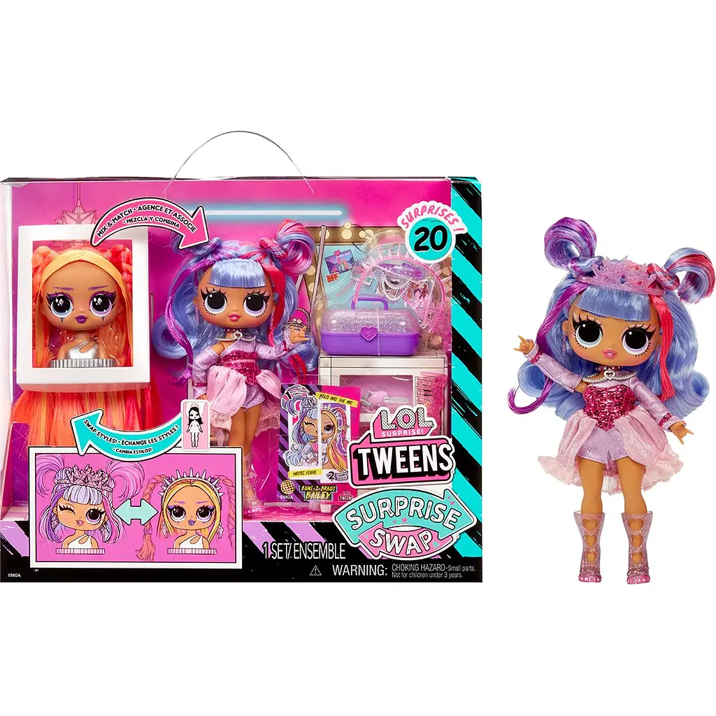 Игровой набор с куклой L.O.L. Surprise Tweens Surprise Swap Бейли Брейдс (591757) - фото 7