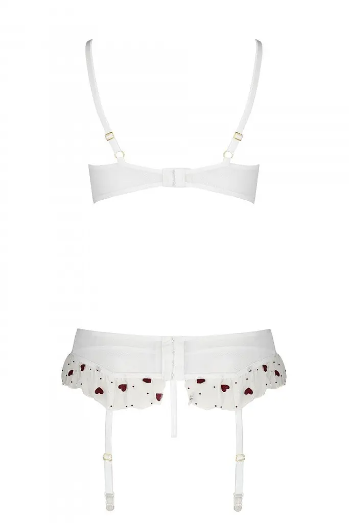 Комплект белья Passion Lovelia Set, XXL/XXXL (белый) - фото 7