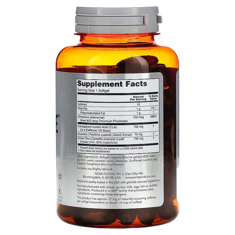 Жироспалювач Now CLA Extreme, 90 капсул - фото 2