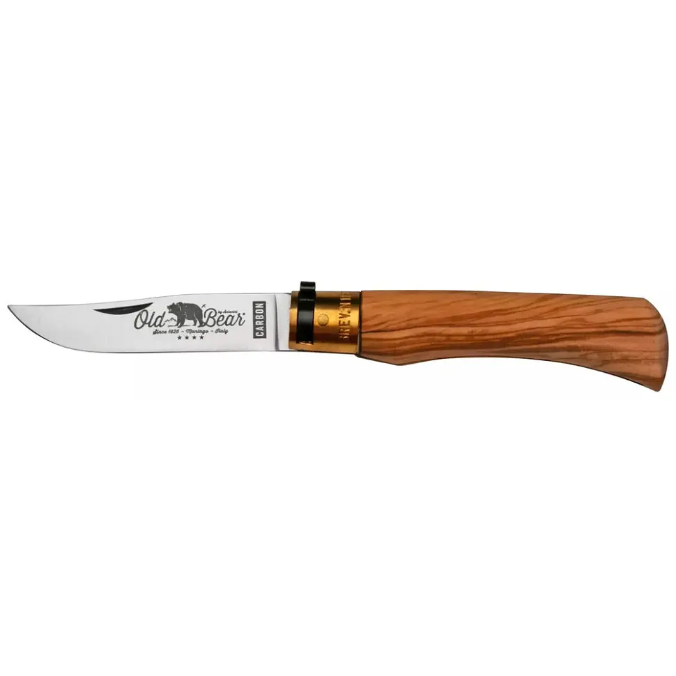 Ніж Old Bear Classic L, C70 steel, Оливковий wood