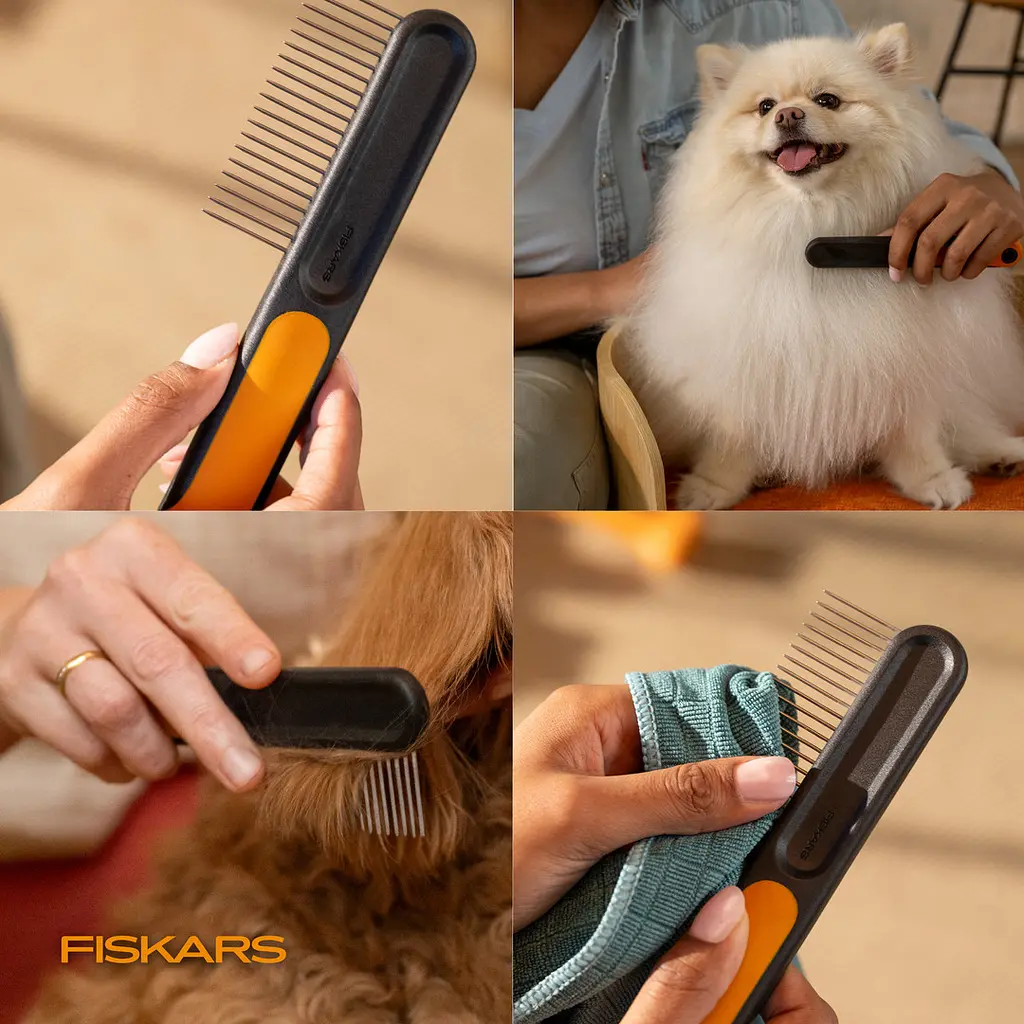 Гребінець для розплутування шерсті Fiskars Pet Care (2009134) - фото 3