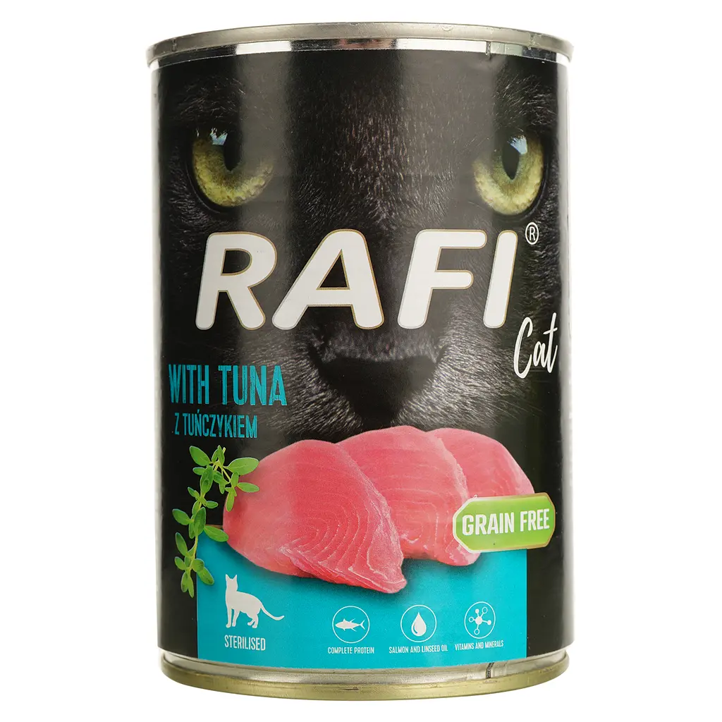Влажный корм для стерилизованных котов Dolina Noteci Rafi cat с тунцом, 400 г (DN239-303848) - фото 2