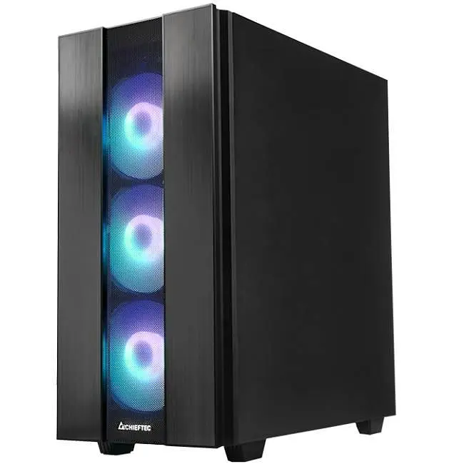 Корпус Chieftec HUNTER 2 GS-02B-OP 4x120mm A-RGB, USB-C, ATX, без Блок живлення, Чорний - фото 3